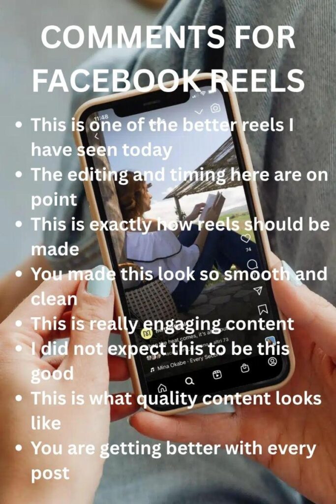 Comments on facebook reels