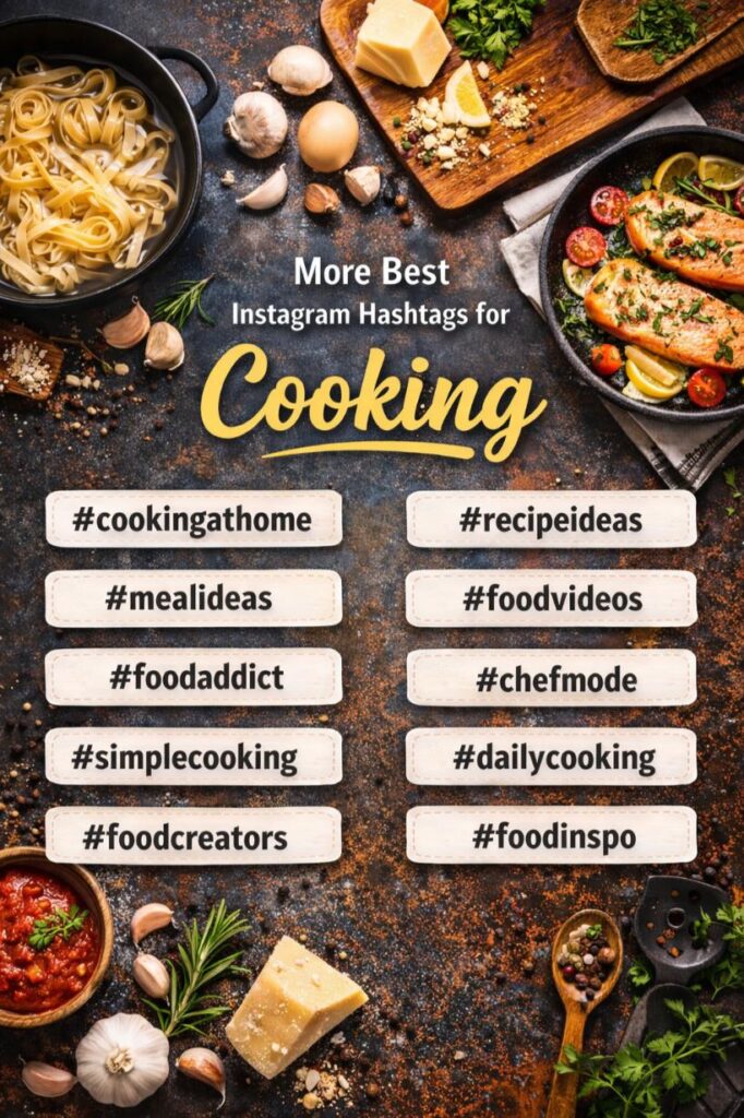 Hashtags for cooking reels