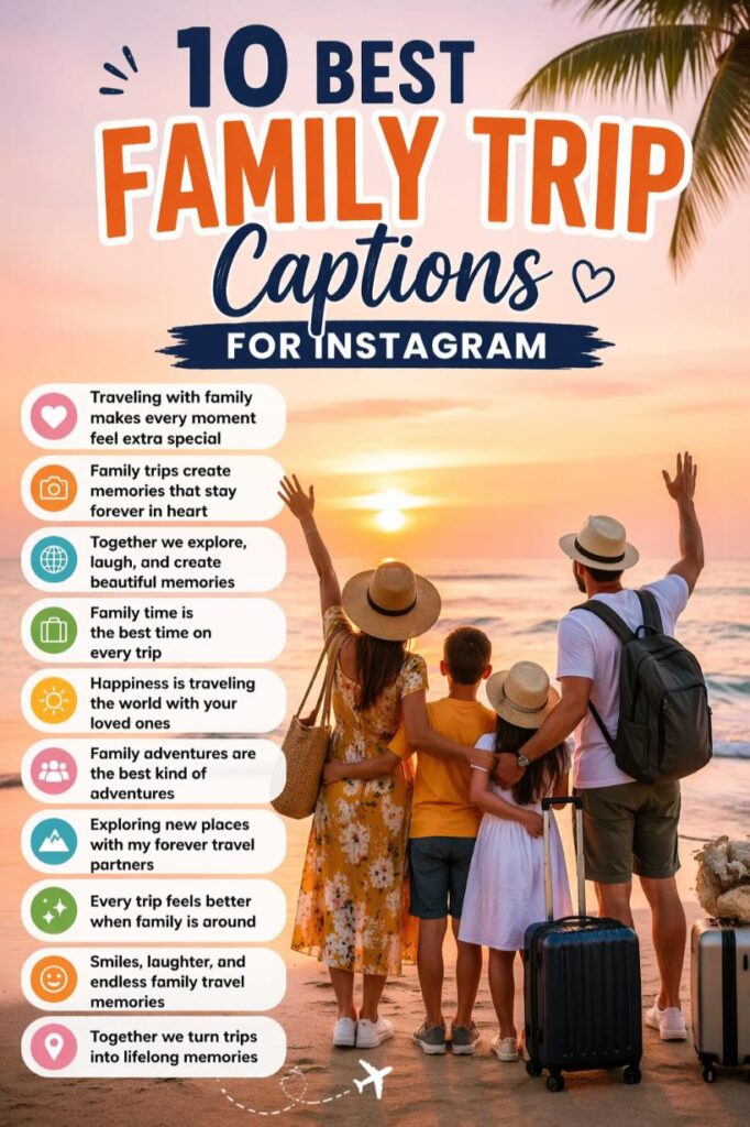 Ig captions for family trip
