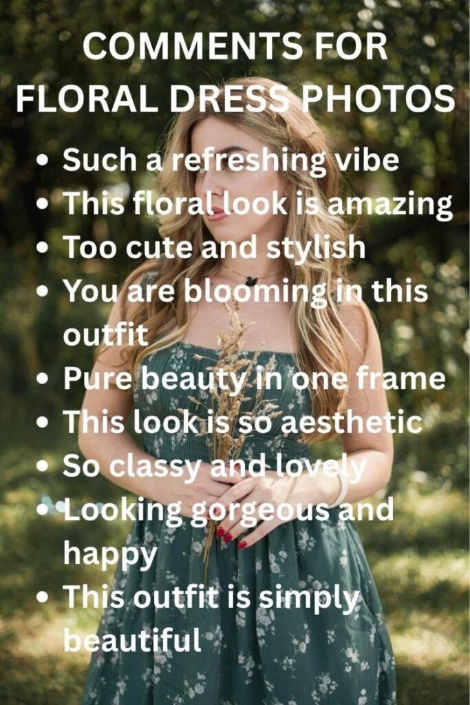 Ig comment for floral dress Ig comment for floral dress