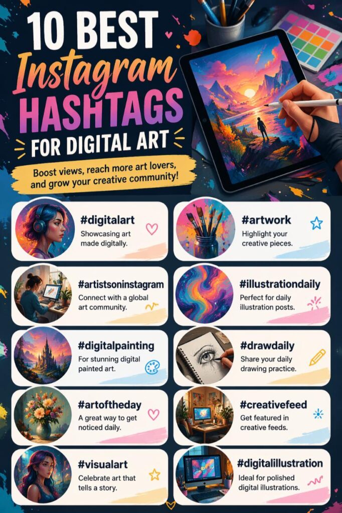 Ig hashtags for digital arts