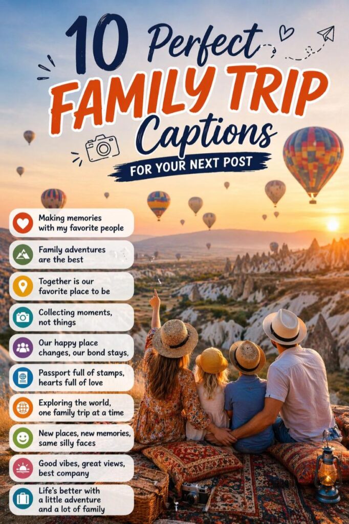 Instagram captions for family travel