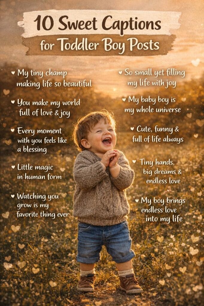 Instagram&nbsp; captions for toddler boy posts