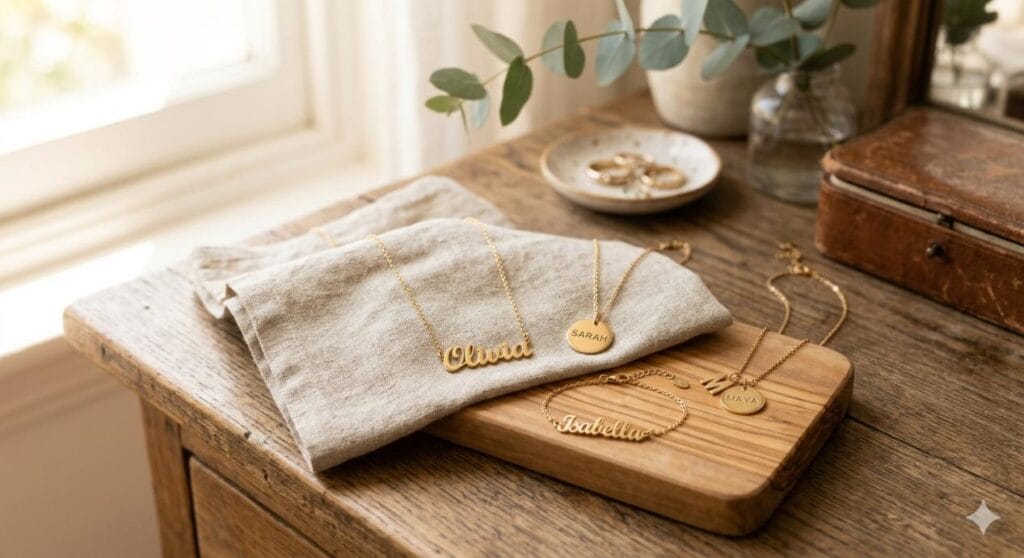 Name necklaces or bracelets