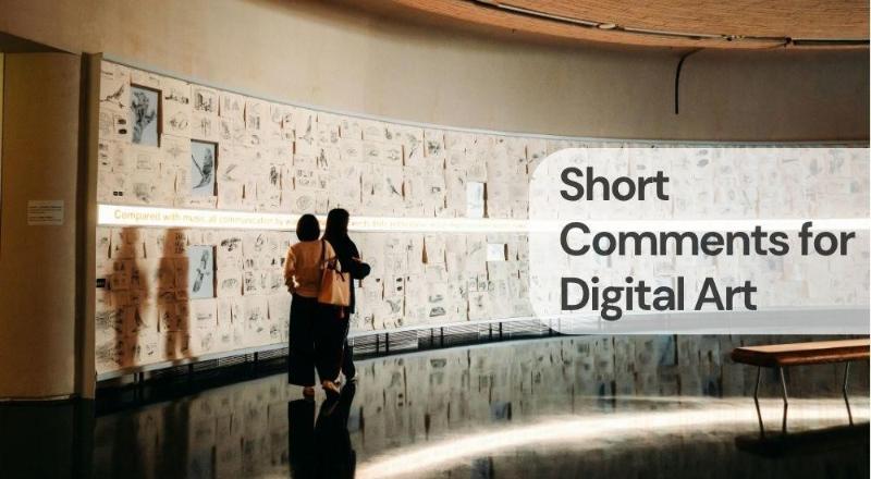 Short comments for digital art