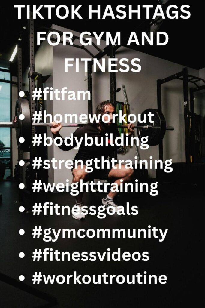 Tiktok gym hashtags
