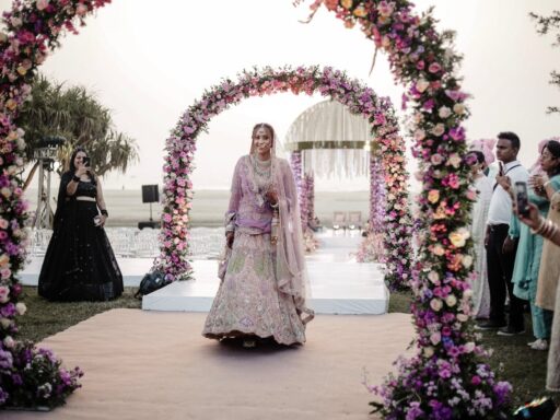 Wedding captions for bride entry moments