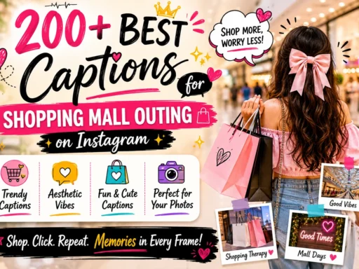 200+ best captions for shopping mall outing on instagram