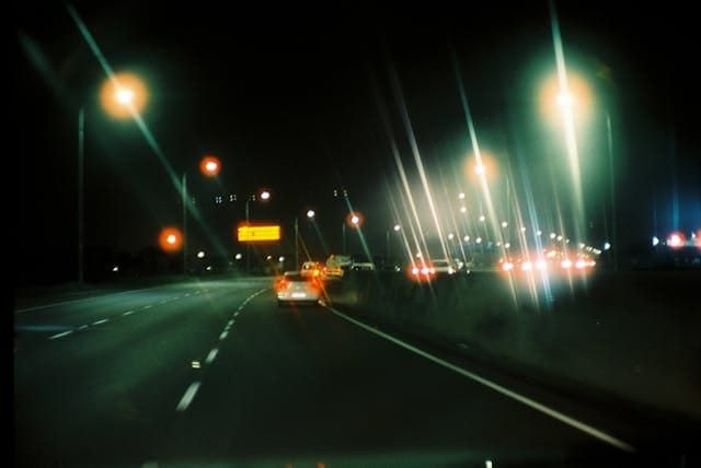 Aesthetic night drive captions