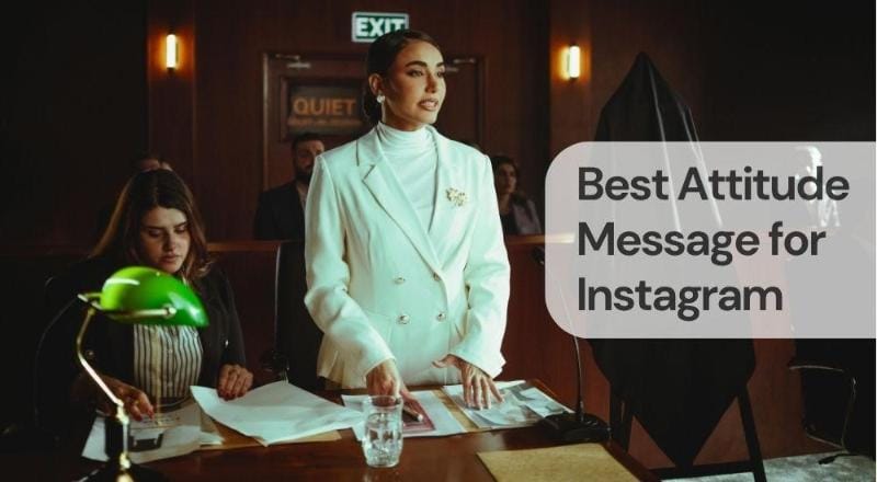 Best attitude message for instagram