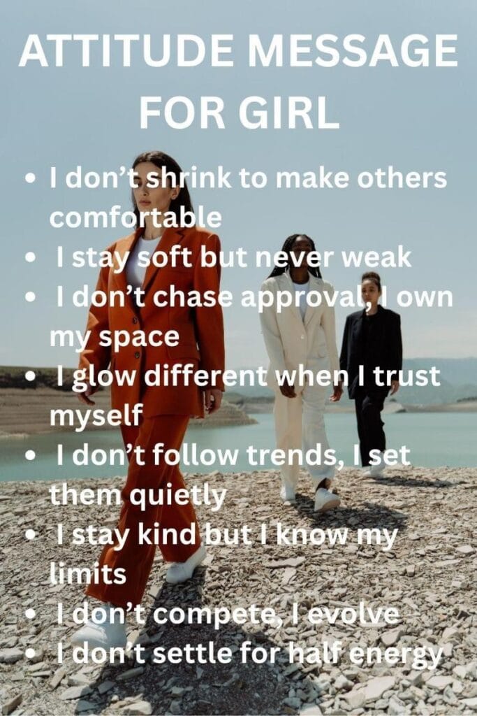 Best attitude messages for girls