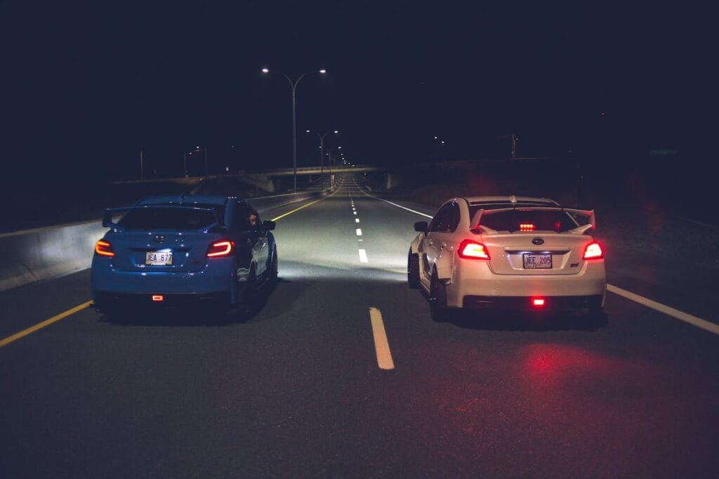 Best captions for late night drive