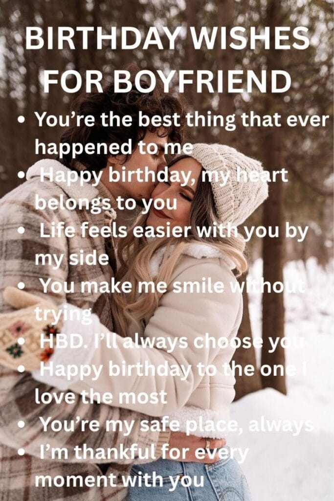 Birthday greetings for boyfriend