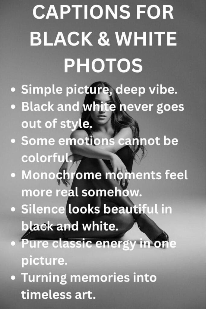 Black white photo captions 1 Black white photo captions