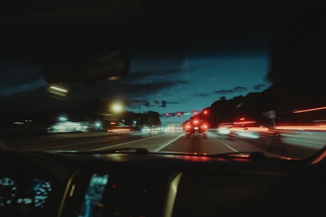 Captions for late night drive