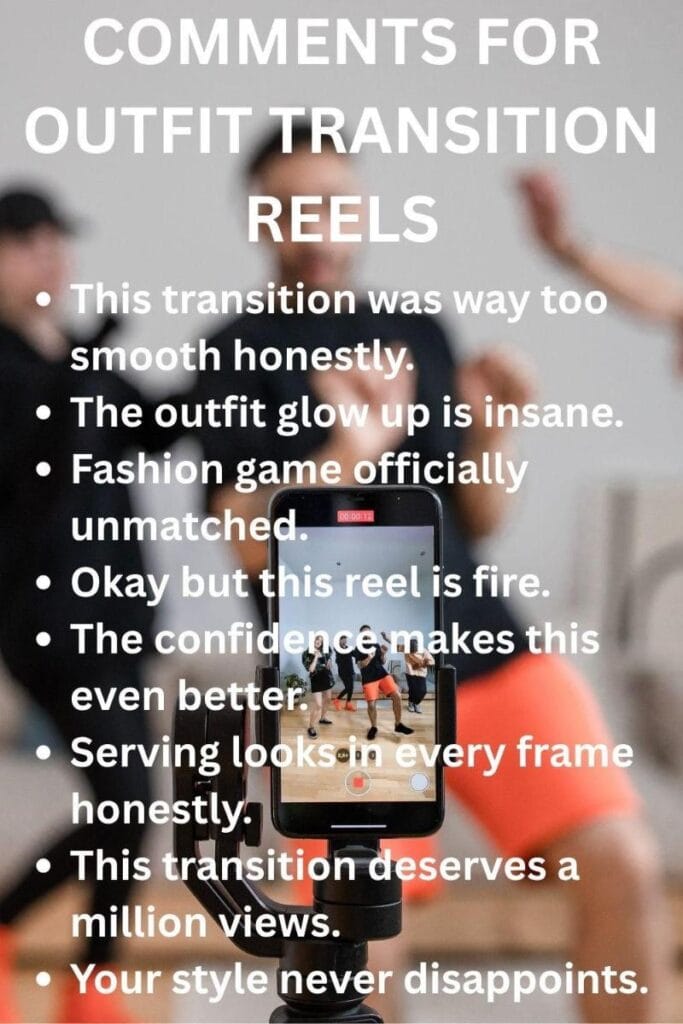 Comments for outfit transition Comments for outfit transition