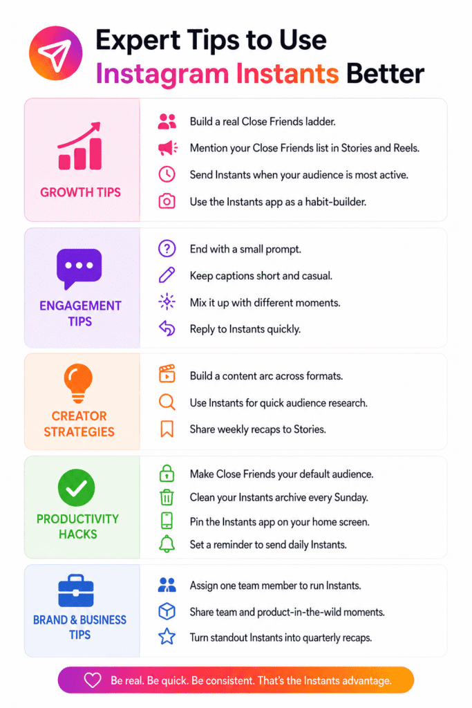Instagram instant tips