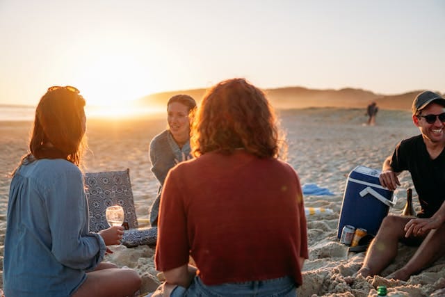 One word beach captions with friends One word beach captions with friends