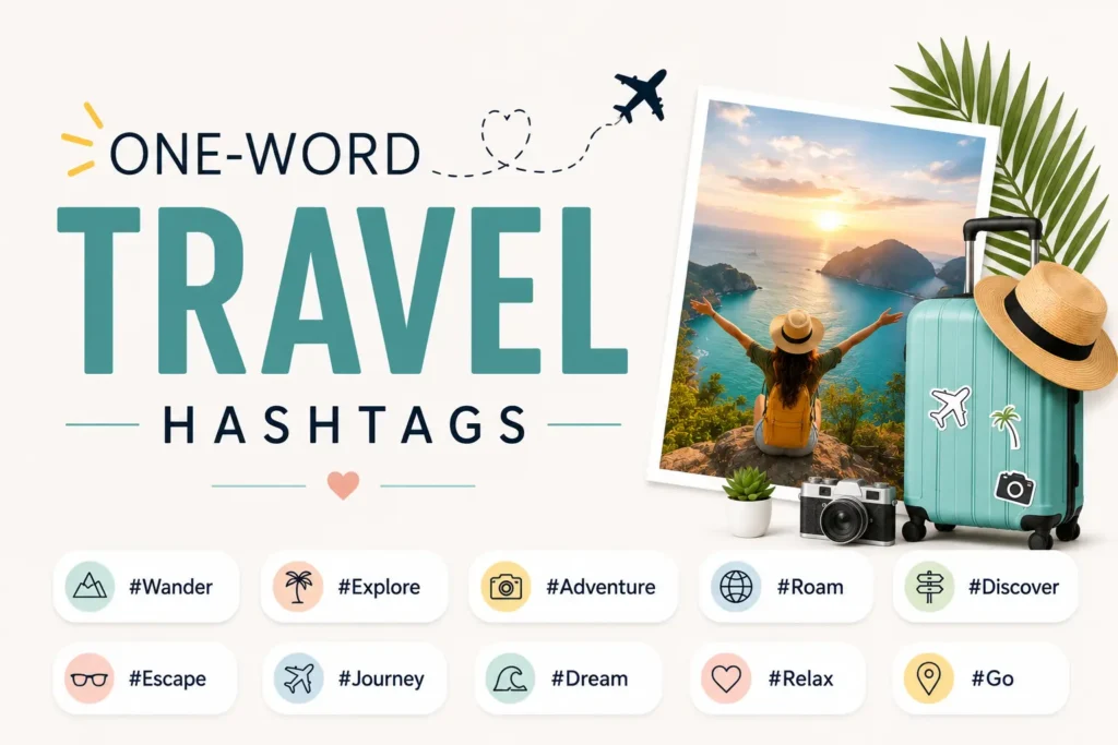 One word travel hashtags One word travel hashtags