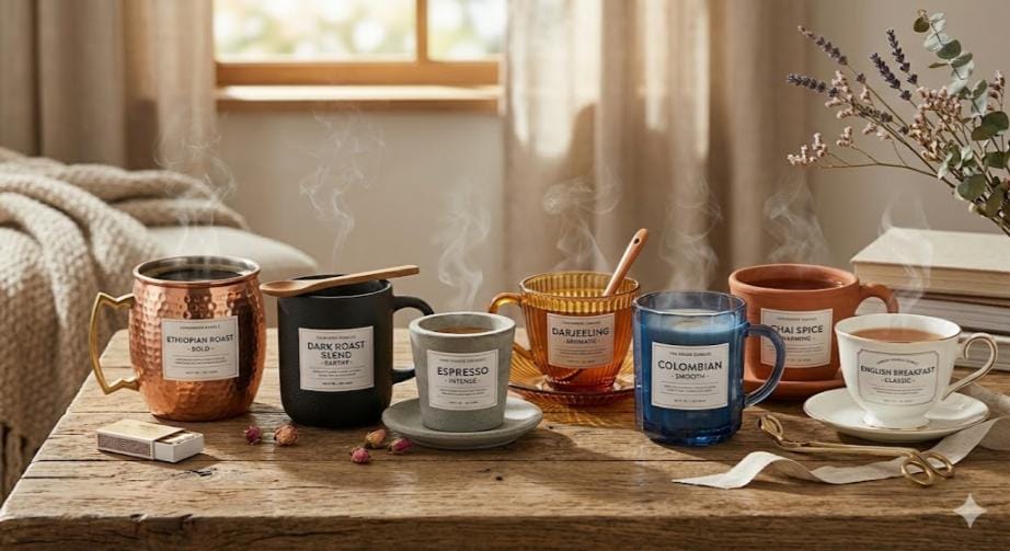 Tea sets or coffee mugs