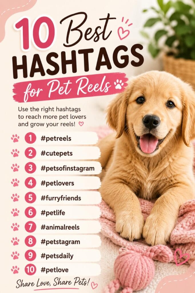 Top hashtags for pet reels Top hashtags for pet reels