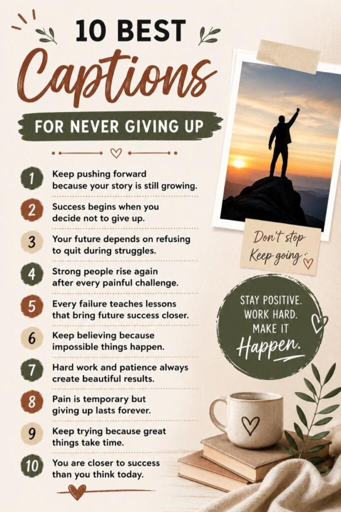 Top quotes for never giving up Top quotes for never giving up