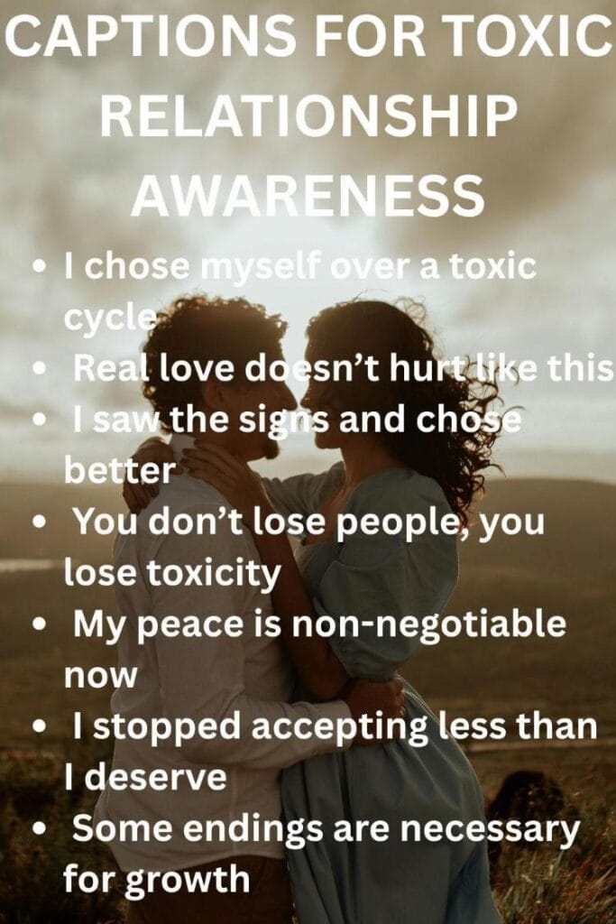 Toxic relationship captions