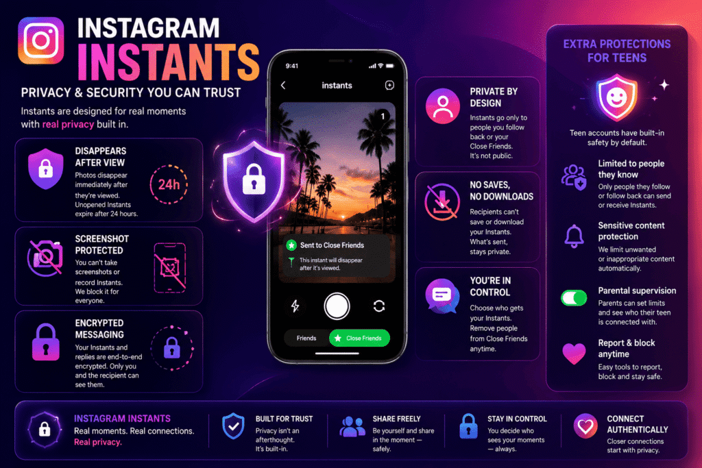 Instagram instants privacy security