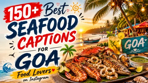 150+ best seafood captions for goa food lovers on instagram