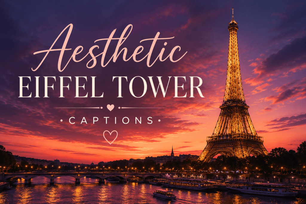 Aesthetic eiffel tower captions