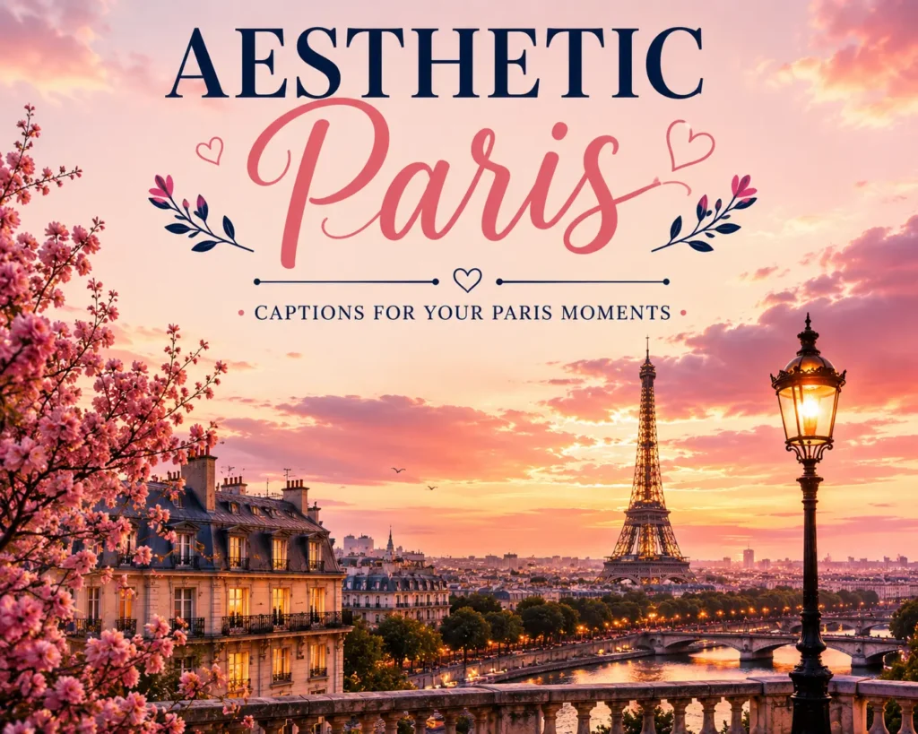 Aesthetic paris captions