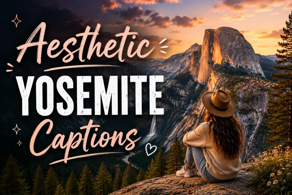 Aesthetic yosemite captions