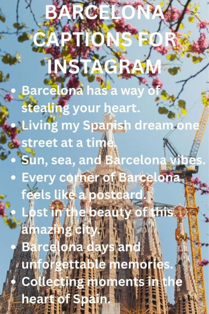 Barcelona captions for instagram