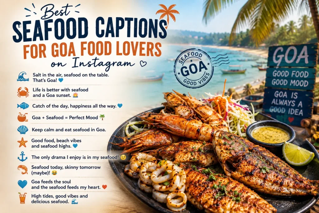 Best seafood captions for goa food lovers on instagram Best seafood captions for goa food lovers on instagram