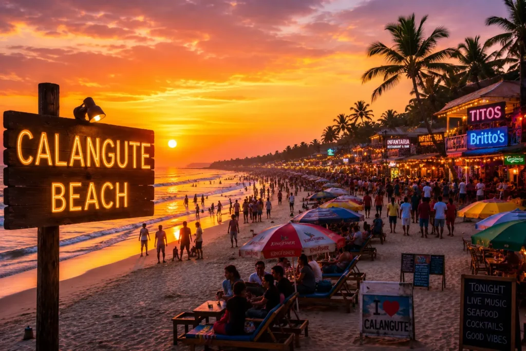 Calangute beach Calangute beach