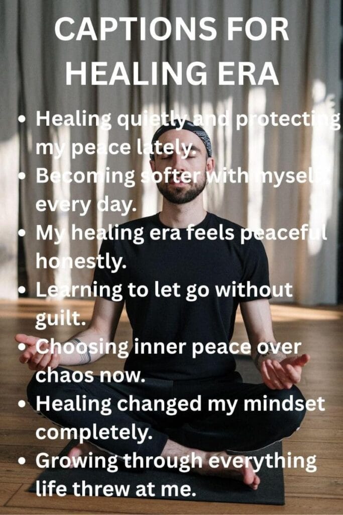 Captions for healing