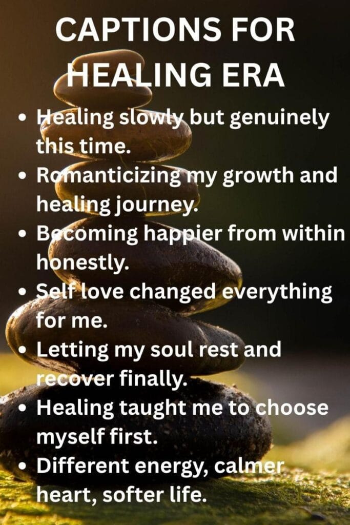 Captions for healing era