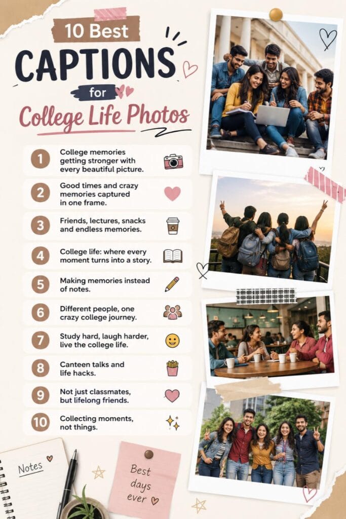 Comments on college life photos