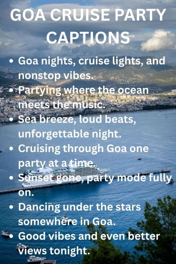 Crazy goa cruise party captions Crazy goa cruise party captions
