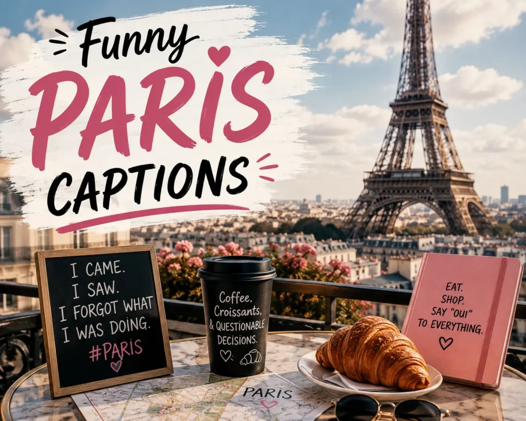 Funny paris captions