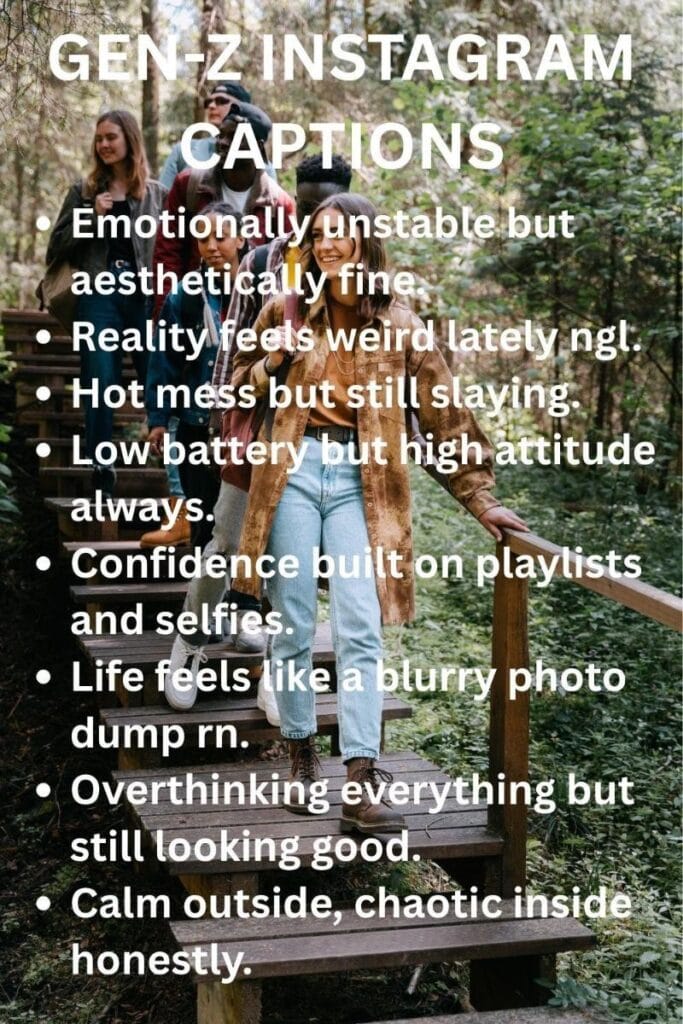 Gen z captions