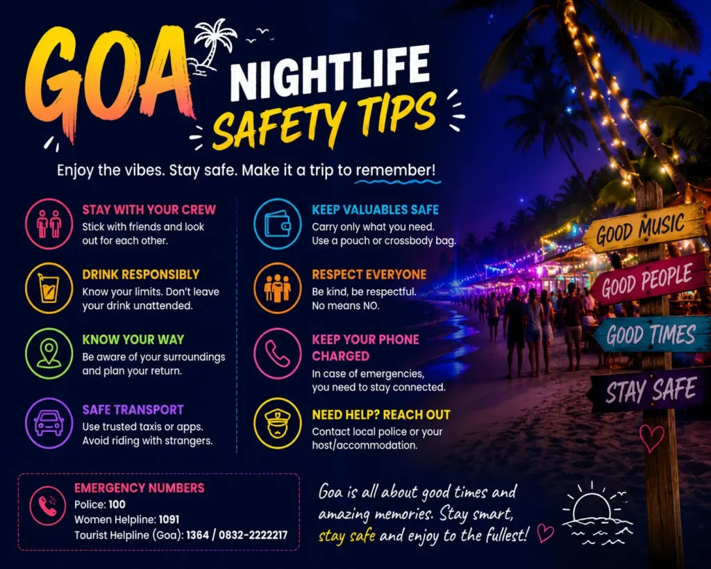 Goa nightlife safety tips Goa nightlife safety tips