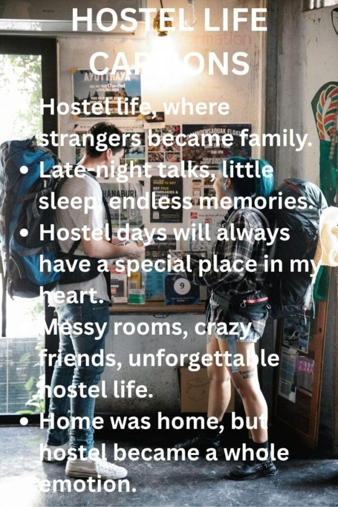 Hostel life captions ig Hostel life captions ig