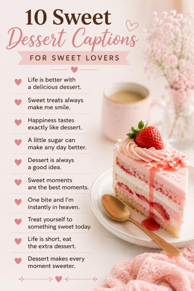 Ig dessert captions Ig dessert captions