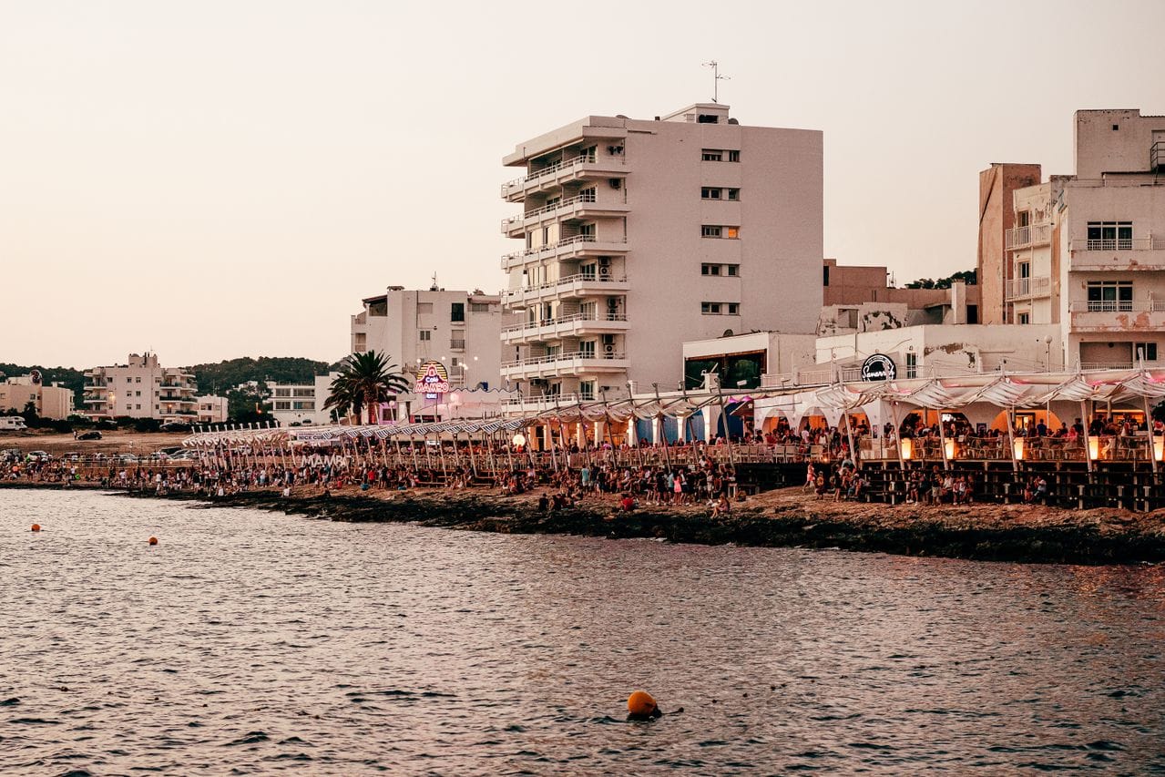Ibiza party captions