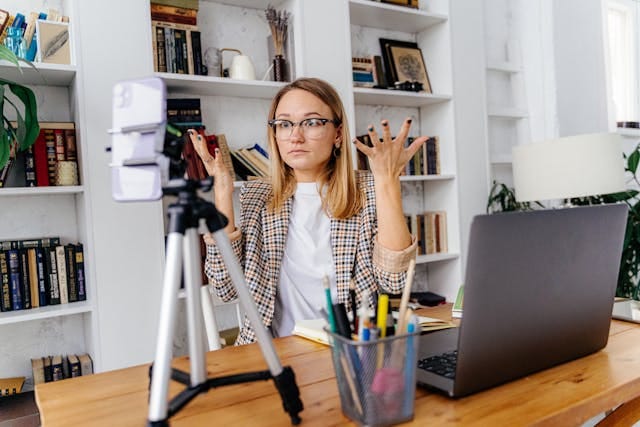 One line content creator captions