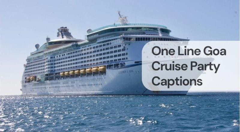 One line goa cruise party captions One line goa cruise party captions