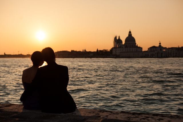 Romantic venice captions