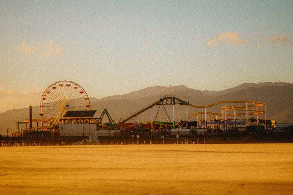 Santa monica pier captions Santa monica pier captions