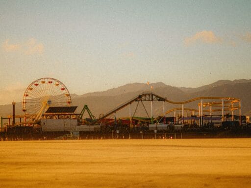 Santa monica pier captions